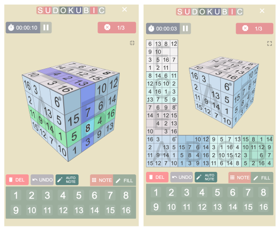 Sudoku 3D Demo